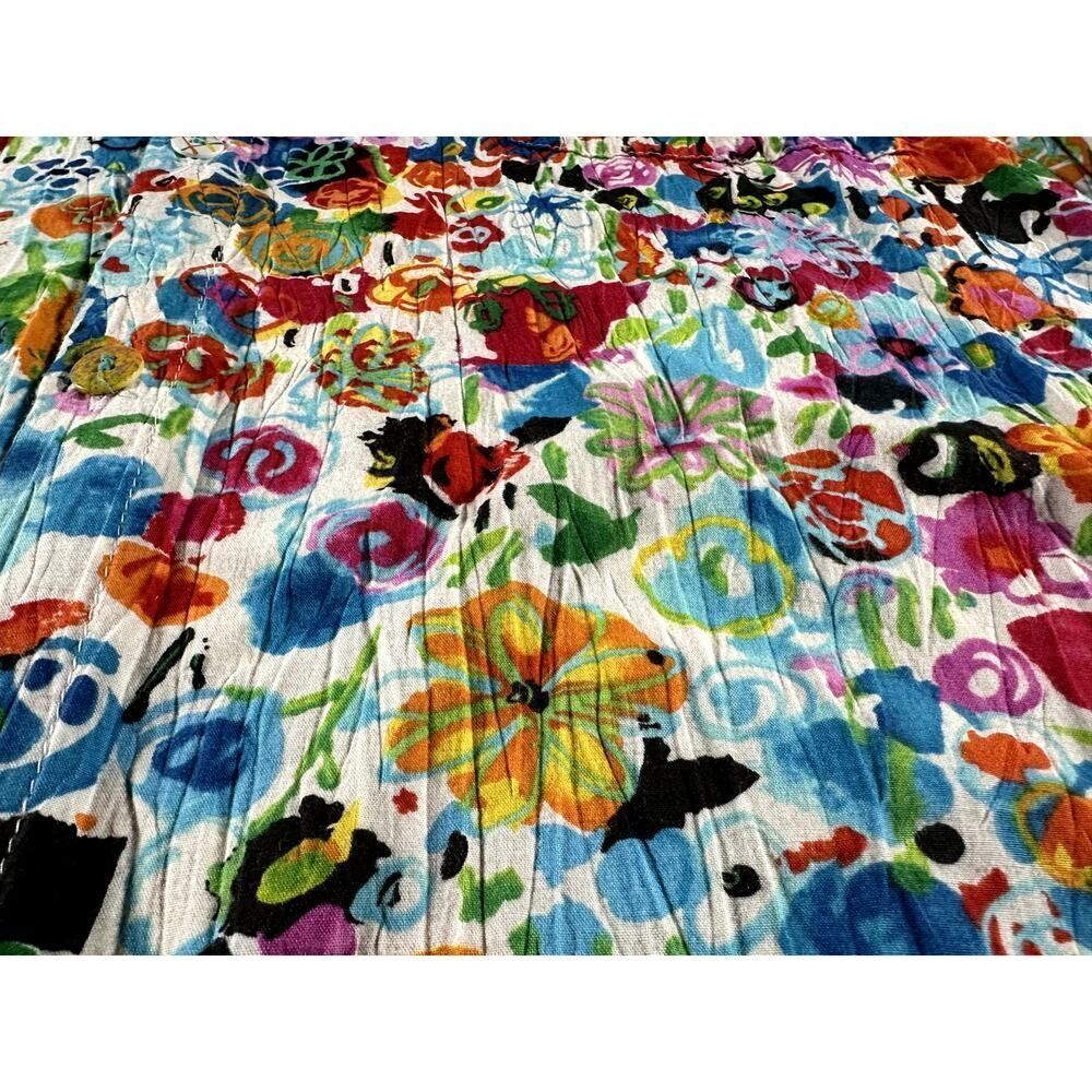 💎 RARE Jams World Flourish Flower Pattern Button Down Pocket Shirt XL - Picture 5 of 10